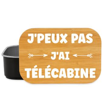 I can't I have a gondola - Lunch Box - black - Front