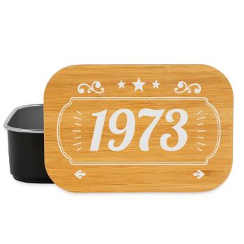 Vintage 1973 Retro-Jubiläum 1973 - Lunch Box - Schwarz - Vorne
