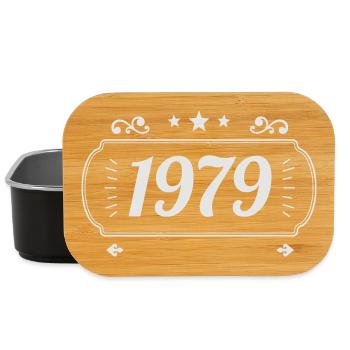 Vintage 1979 Retro Anniversary 1979 - Lunch Box - black - Front