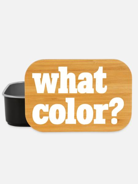 what color? weiß 2 - Lunch Box - Schwarz