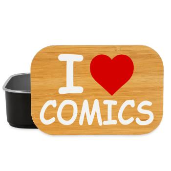 I Love Comics - Retro Bold - Lunch Box - black - Front