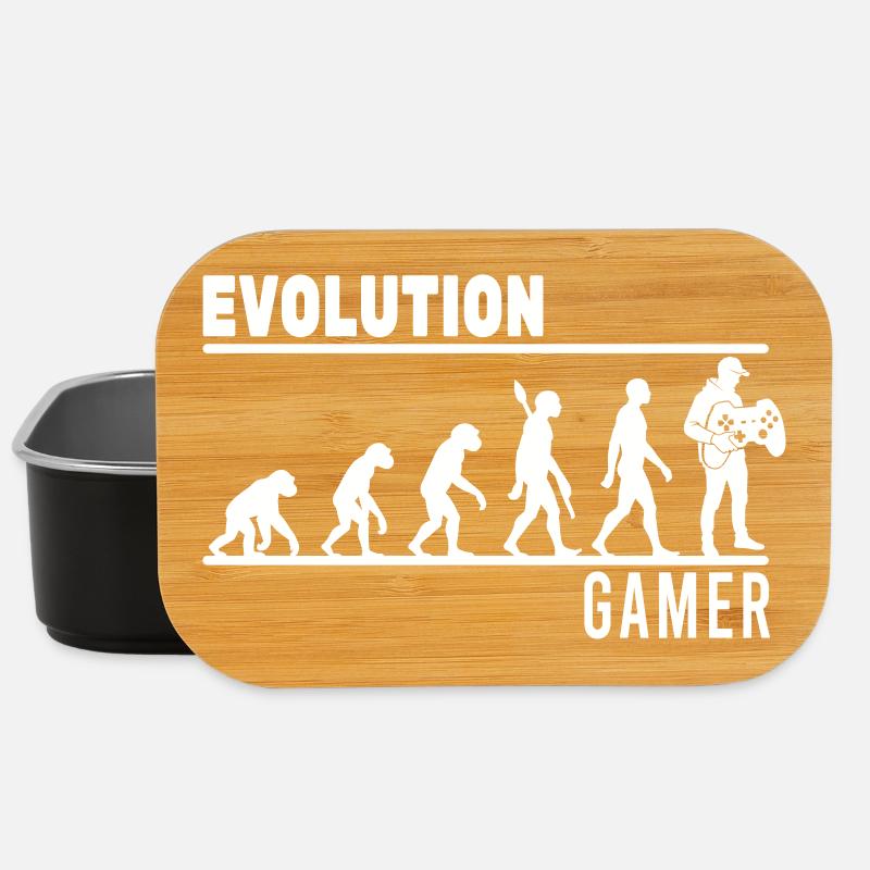 evolution gamer - Lunch Box - Schwarz