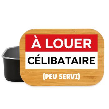 célibataire - Boîte à goûter - noir - Devant