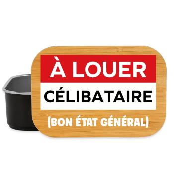 célibataire - Boîte à goûter - noir - Devant