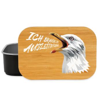 Ostsee BRAUCHE EINE AUSZEIT IN FEHMARN Lustig - Lunch Box - Schwarz - Vorne