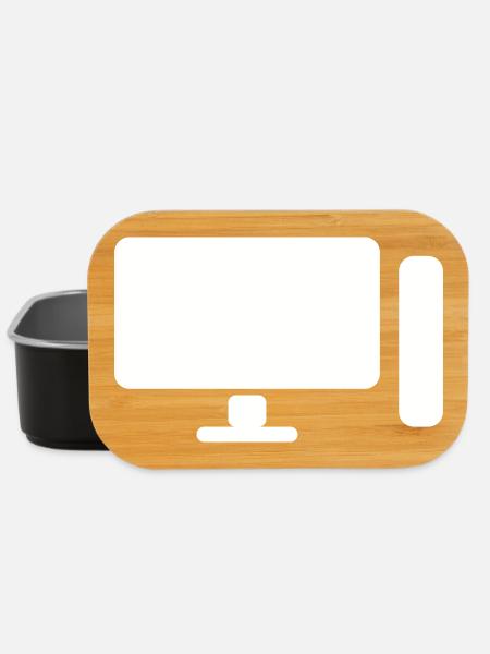 Icône minimaliste de configuration PC – Gamer Design - Boîte à goûter - noir