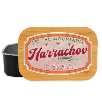 Harrachov Tschechisches Skilabel Tschechien Retro - Lunch Box - Schwarz - Vorne