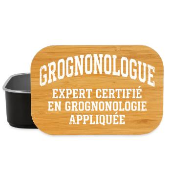 Grummeliger Humor-Nörgler und Grognonologe - Lunch Box - Schwarz - Vorne