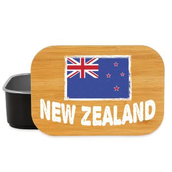 Neuseeländische Neuseeländische Flagge Neuseelands - Lunch Box - Schwarz - Vorne