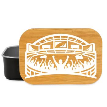 Stadion Fans Silhouette - Lunch Box - Schwarz - Vorne