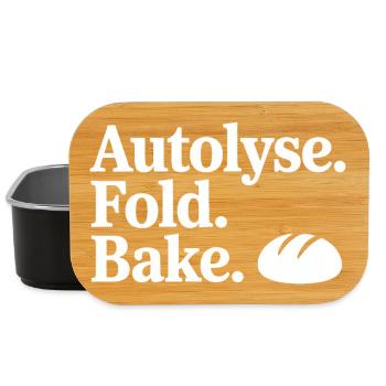 Bread Art Autolyse Fold Bake - Boîte à goûter - noir - Devant