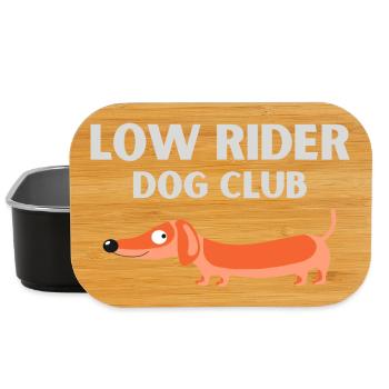 Hundeclub Dackel - Lunch Box - Schwarz - Vorne
