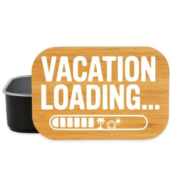 Chargement de vacances... - Boîte à goûter - noir - Devant