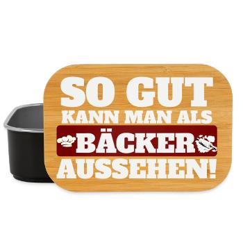 So gut kann man als bäcker aussehen - Lunch Box - Schwarz - Vorne