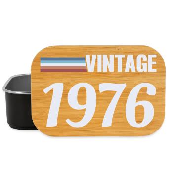T-Shirt 50 Ans Né(e) 1976 Vintage - Boîte à goûter - noir - Devant