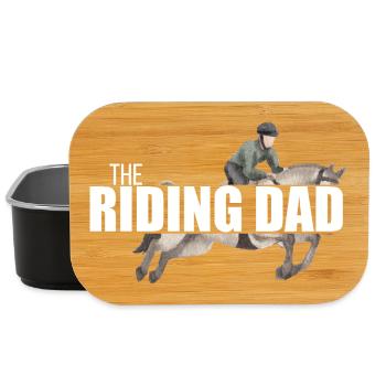 The Riding Dad - Geschenkidee für den besten Papa - Lunch Box - Schwarz - Vorne