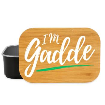 Im Gadde – Logo Hell - Lunch Box - Schwarz - Vorne