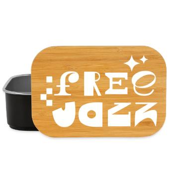 Free Jazz Typographie rétro audacieuse - Boîte à goûter - noir - Devant