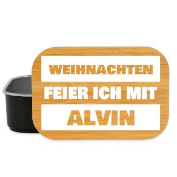 Spruch Alvin - Lunch Box - Schwarz - Vorne