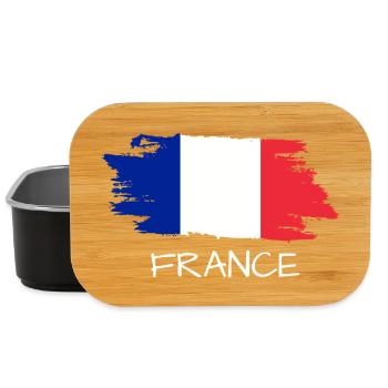 Drapeau français - Boîte à goûter - noir - Devant