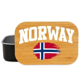 Vacances en Norvège dans les fjords de Norge Voyage en Scandinavie - Boîte à goûter - noir - Devant