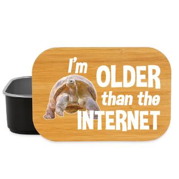 I’m older than the Internet - Schildkröte - Lunch Box - Schwarz - Vorne