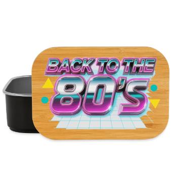 Back to the 80s Neon Retro - Lunch Box - black - Front