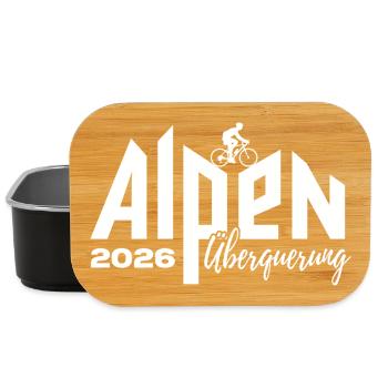 Alpen Überquerung 2026 - Fahrrad - Lunch Box - Schwarz - Vorne