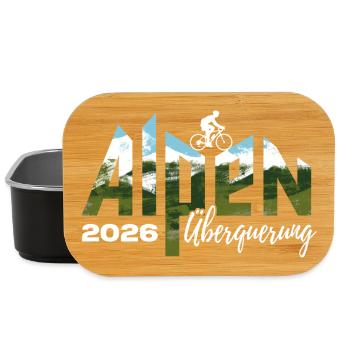 Alpen Überquerung 2026 - Fahrrad - Lunch Box - Schwarz - Vorne