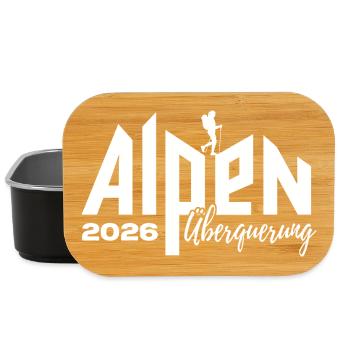 Alpen Überquerung 2026 - Wandern - Lunch Box - Schwarz - Vorne