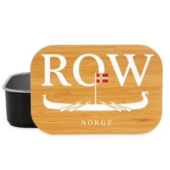  Row Norge Wikinger Langschiff Norwegen Flagge - Lunch Box - Schwarz - Vorne