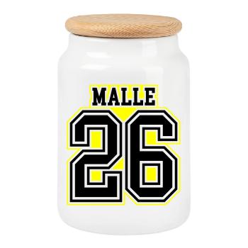 Malle 26 Trikot 2026 - Keksdose mit Holzdeckel - Weiß - Vorne