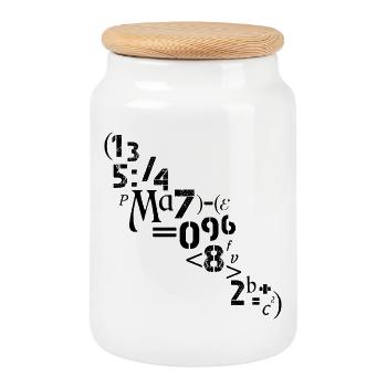 Mathematiker Lehrer Zahlen Zeichen Analyst  - Keksdose mit Holzdeckel - Weiß - Vorne