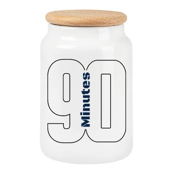Milwaukee 90 Bold City Logo - Boîte à biscuits avec couvercle en bois - blanc - Devant