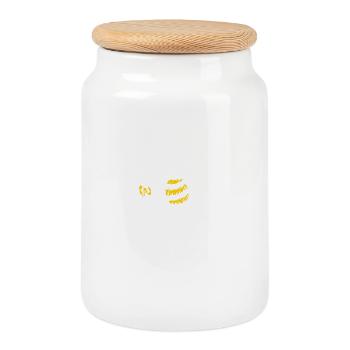 beerbee bier spruch biene lustig biertrinker - Keksdose mit Holzdeckel - Weiß - Vorne