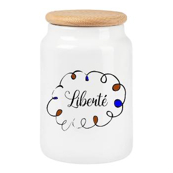 Jahrestag. Jubiläumsdekade. Humor. komisch - Keksdose mit Holzdeckel - Weiß - Vorne