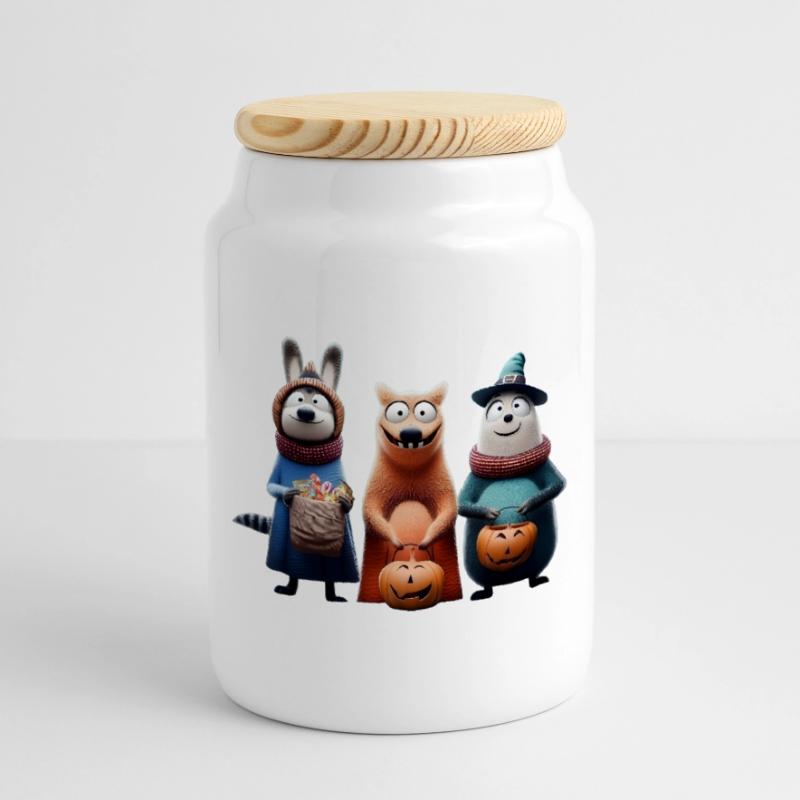 Halloween Squad – Süßes oder Saures Wooligans Keksdose mit Holzdeckel