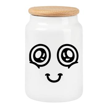 Head in the Clouds - Keksdose mit Holzdeckel - Weiß - Vorne