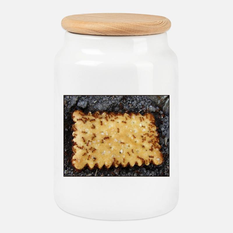 cookie - bad luck - Keksdose mit Holzdeckel - Weiß