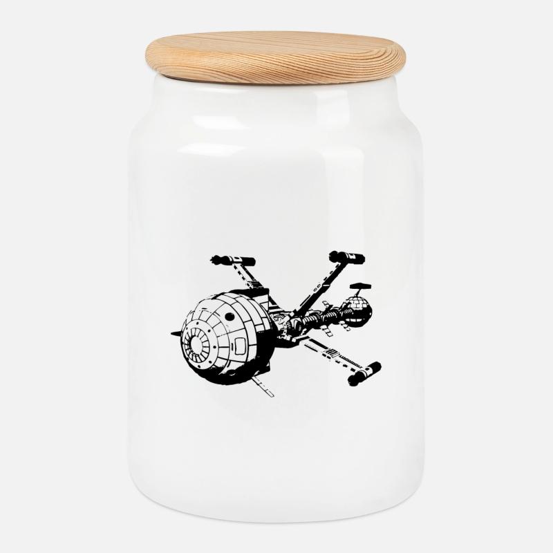 Captain Future - Comet - Cookie Jar with Wooden Lid - white