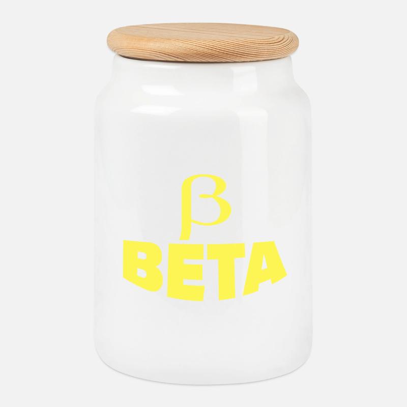 BETA - Keksdose mit Holzdeckel - Weiß