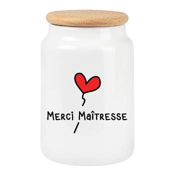 GELIEBTE. VIELEN DANK. DANKE HERRIN. GELIEBTE - Keksdose mit Holzdeckel - Weiß - Vorne