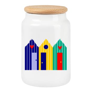 Jahrestag. Jubiläumsdekade. Humor. komisch - Keksdose mit Holzdeckel - Weiß - Vorne