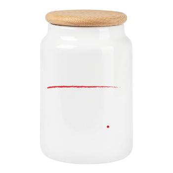 Solopreneur Vibes: Just Me & My Coffee [White] - Cookie Jar with Wooden Lid - white - Front