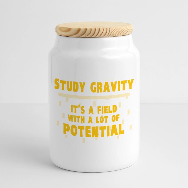 Physics Physicist Physics Student Physics Teacher Cookie Jar with Wooden Lid