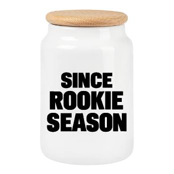 Depuis la saison rookie - Boîte à biscuits avec couvercle en bois - blanc - Devant
