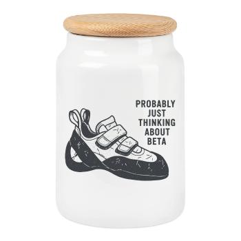 Beta Thought Sneaker Tee - Cookie Jar with Wooden Lid - white - Front