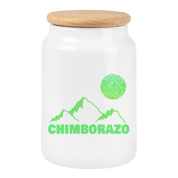Geschenk für chimborazo - Keksdose mit Holzdeckel - Weiß - Vorne