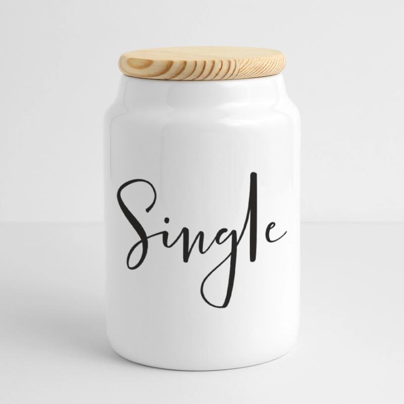 Simple – Conception de texte à déclaration cool Boîte à biscuits avec couvercle en bois