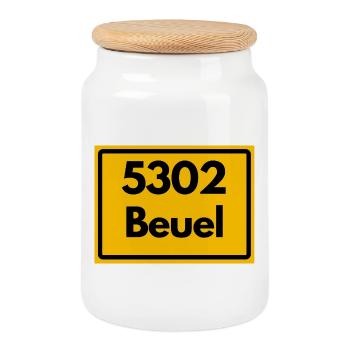 ANCIEN CODI POSTAL 5302 POSTE 53225 BEUEL NRW - Boîte à biscuits avec couvercle en bois - blanc - Devant